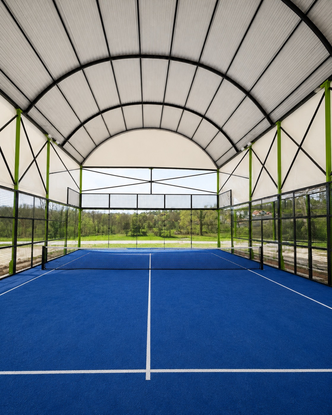 Padel court covers