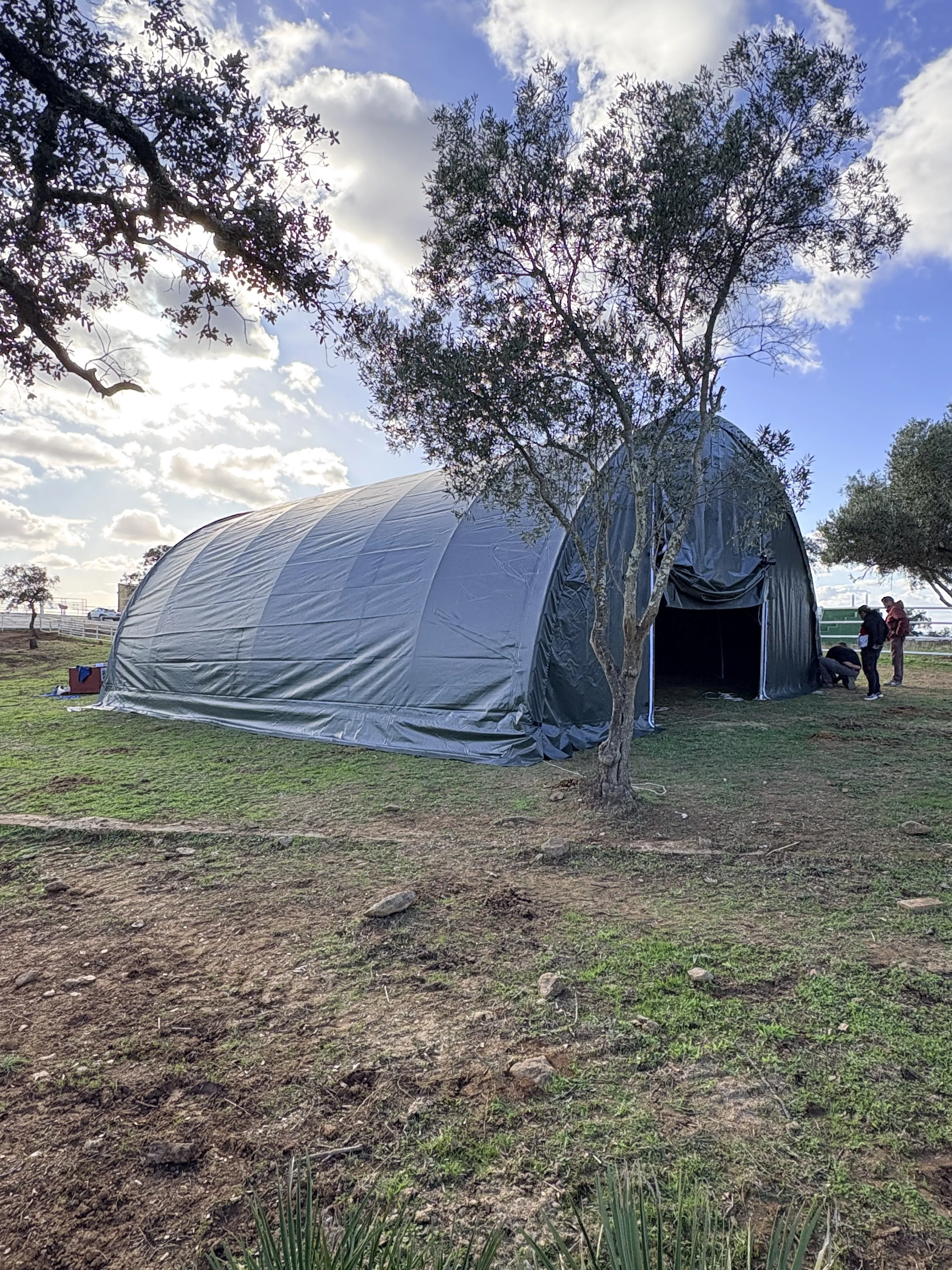Arched Storage Tent 6.10 × 12.80 × 3.66 m
