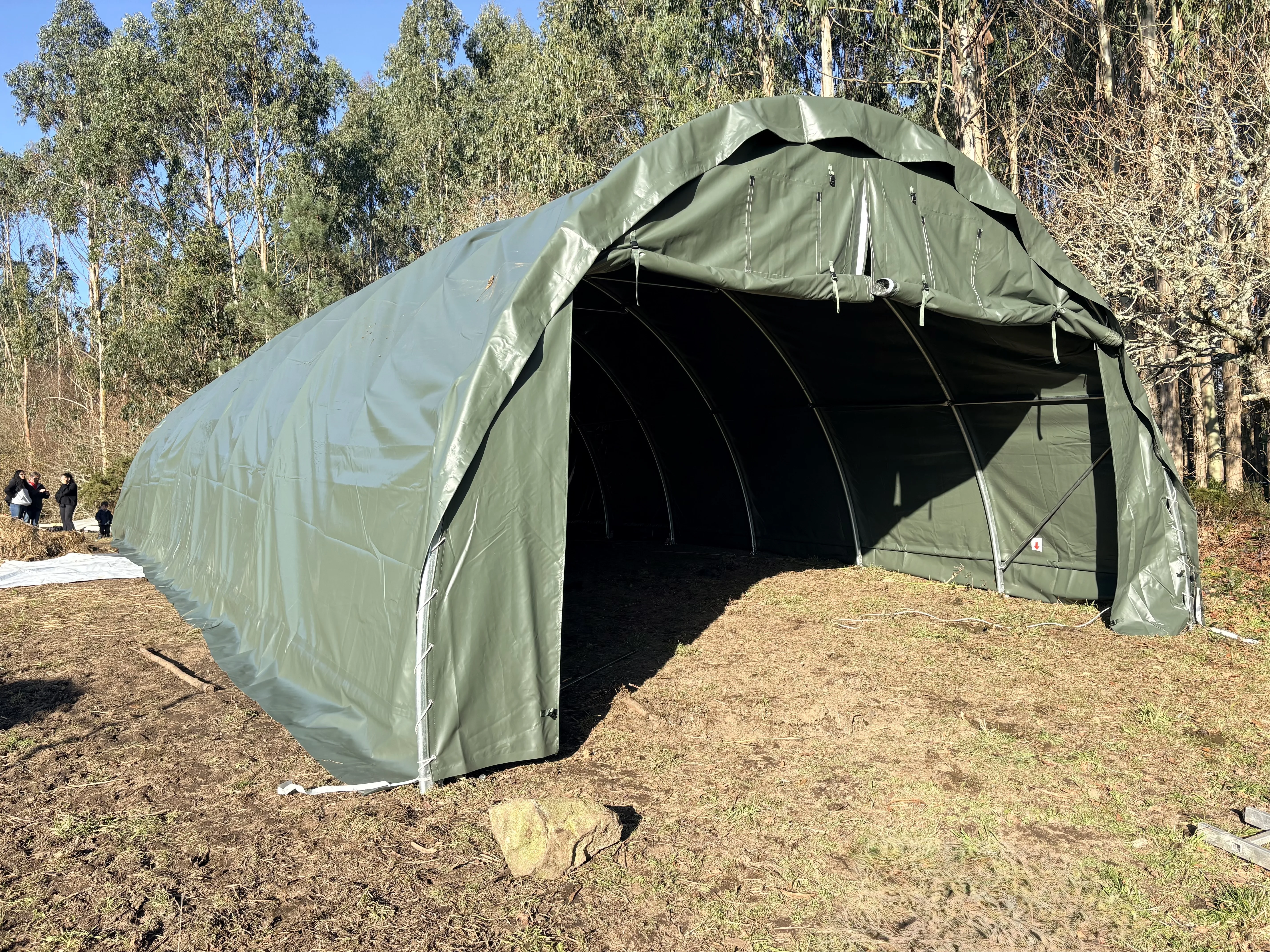 Arched Storage Tent 6.10 × 18.30 × 3.66 m