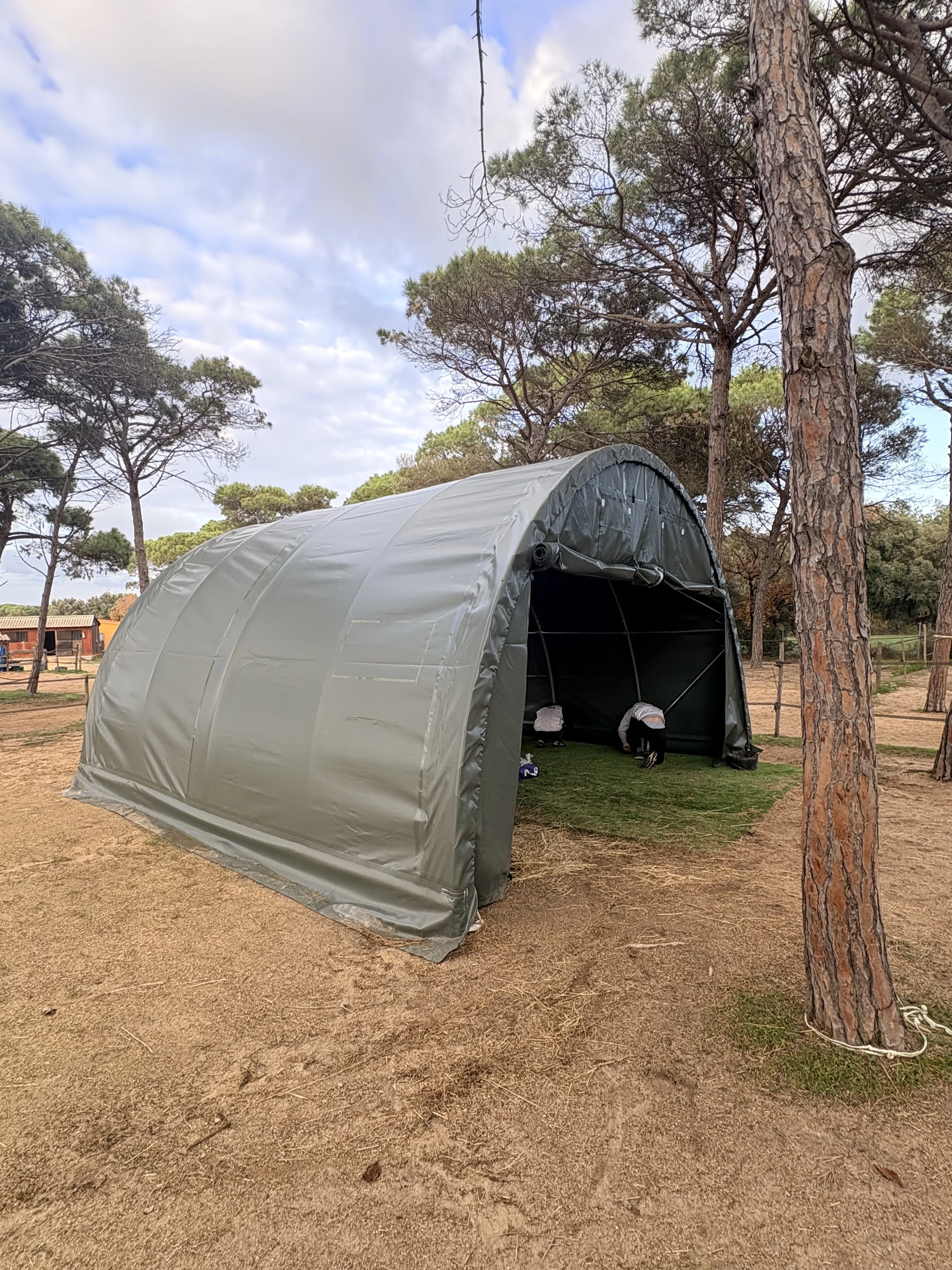 Arched Storage Tent 6.10 × 6.10 × 3.66 m