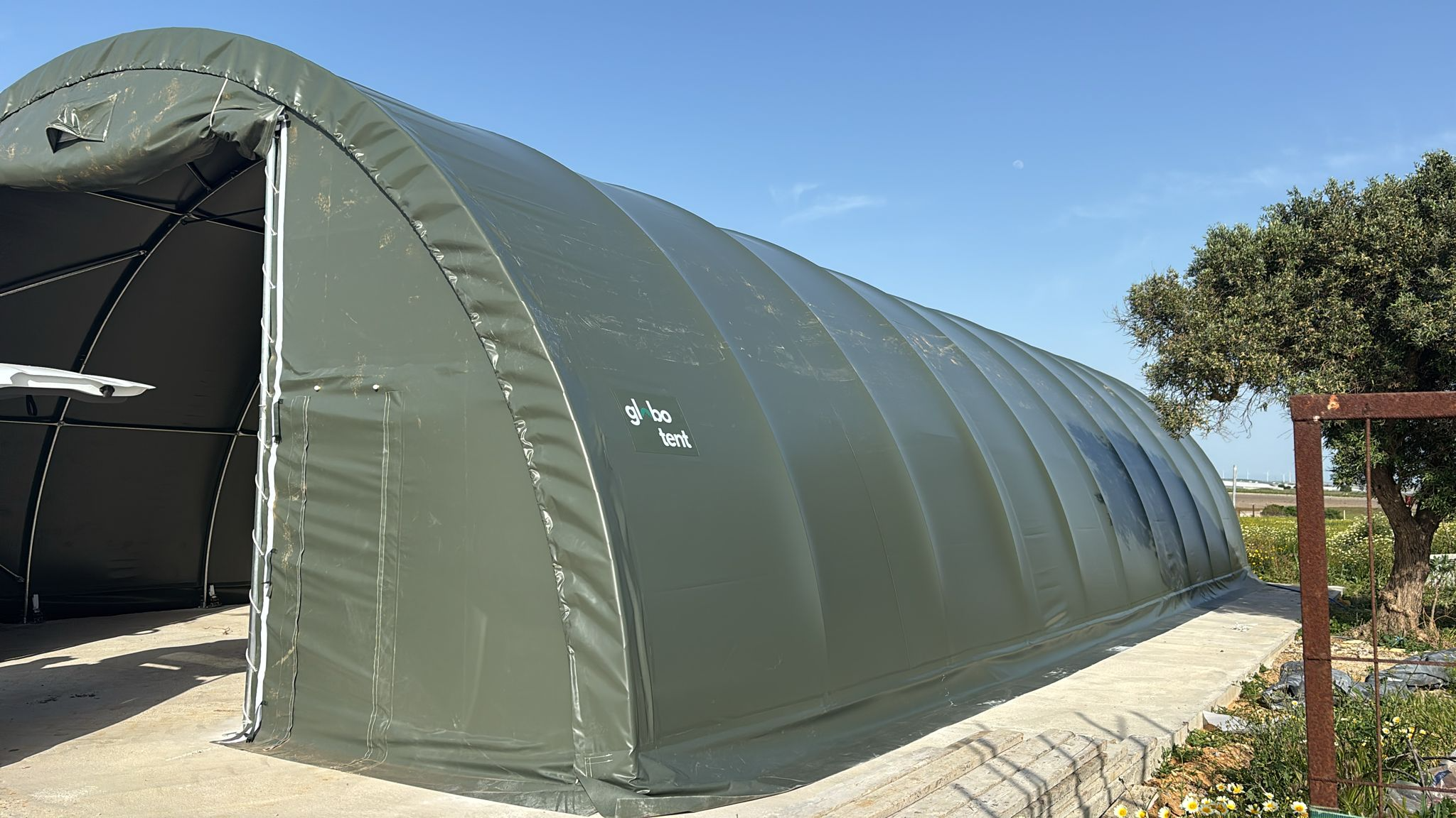 Arched Storage Tent 9.15 × 20 × 4.50 m