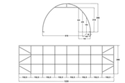 Arched Shelter 12,80x6,10x3,66