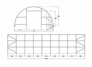Rundbogenhalle 18x9,15x4,50 inklusive Transport und Montage.