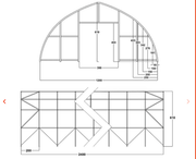 Arched Shelter 24x12,20x6,10